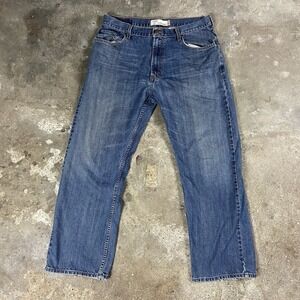 Levi's 569 Jeans Size 36x32 Blue Denim Medium Wash Loose Straight Fit Casual